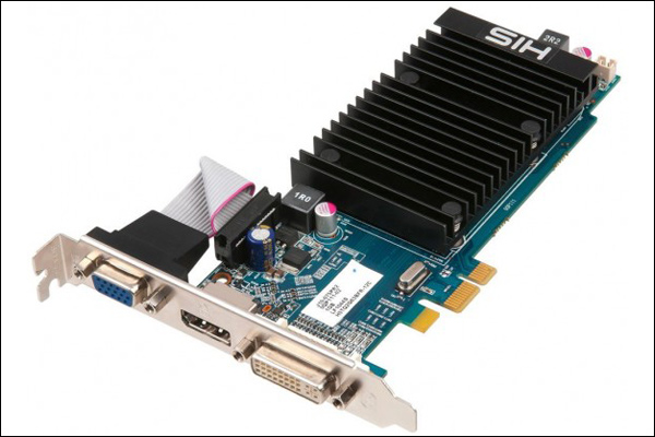 HIS предлагает версию видеокарты Radeon HD 5450 с интерфейсом PCI Express x1