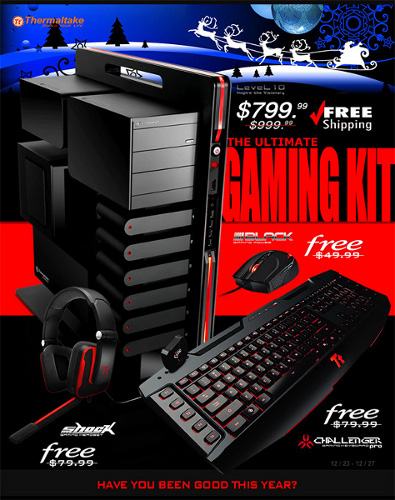 Thermaltake дарит геймерам подарок к Рождеству в виде Ultimate Gamer Kit